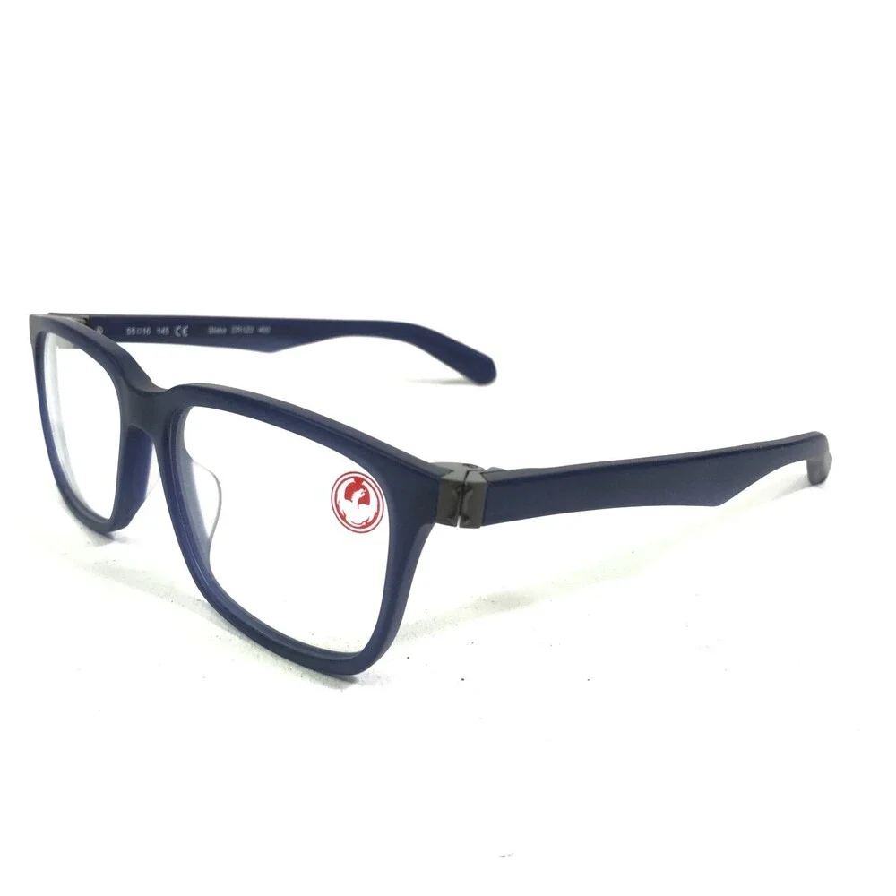 Dragon Eyeglasses Frames DR123 400 Blake Blue Square Full Rim 55-16-145